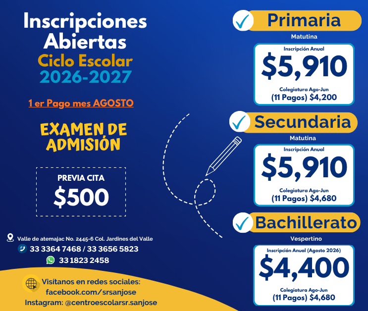 COSTOS 2026-2027